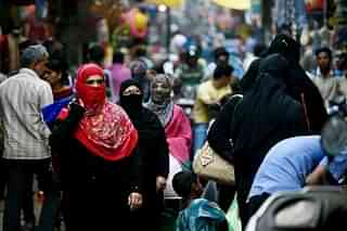 Muslim shoppers in Bhopal. Photo credit: MONEY SHARMA/AFP/GettyImages