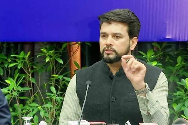 Union Minister of Information and Broadcasting, Anurag Thakur.