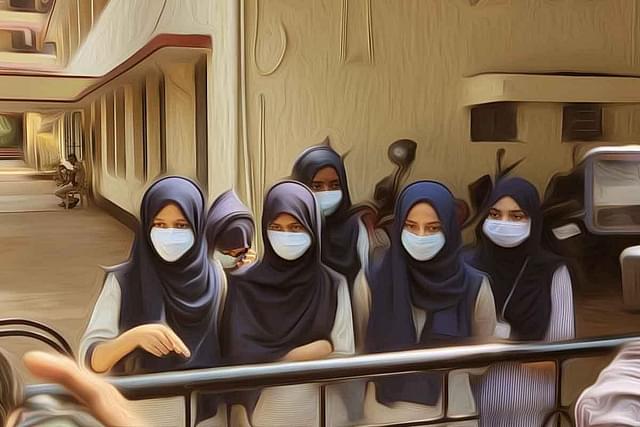 Students in a hijab 