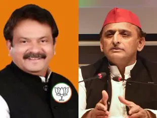 S P Singh Baghel ands Akhilesh Yadav