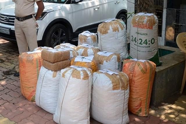 A drug consignment seized by the police. (representative image) (Rishikesh Choudhary/Hindustan Times via Getty Images)