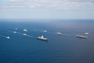 Indian Navy warships (Pic Via Twitter)