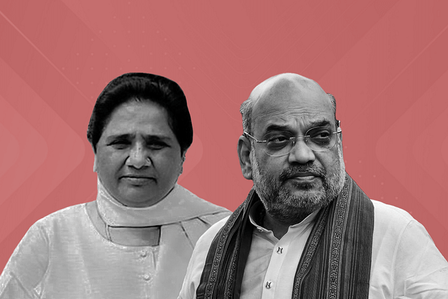 BSP supremo Mayawati and Union Home Minister Amit Shah 