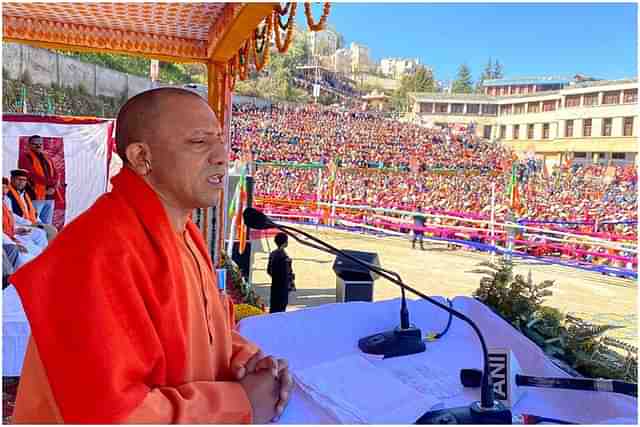 Yogi Adityanath in Uttarakhand (Twitter) 