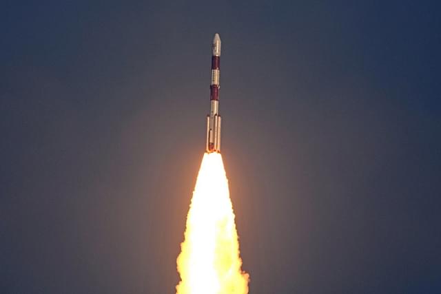 Representative image of an ISRO space launch