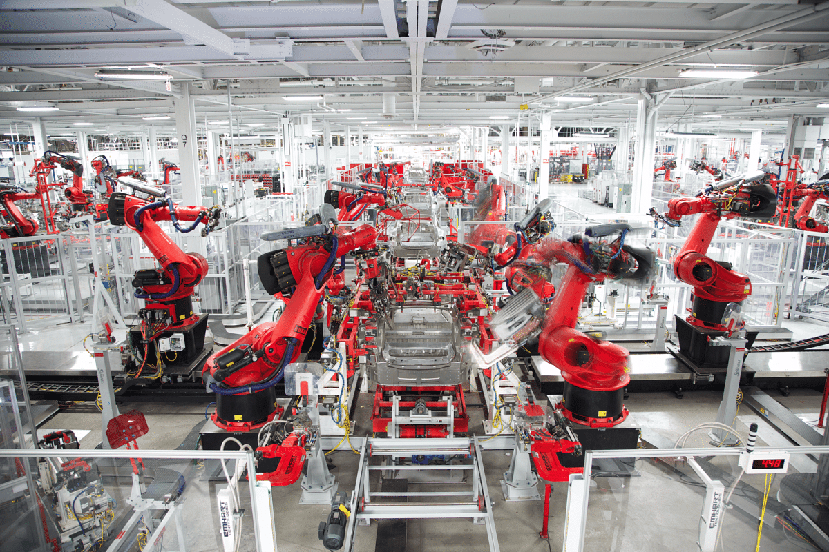 Tesla's manufacturing plant 