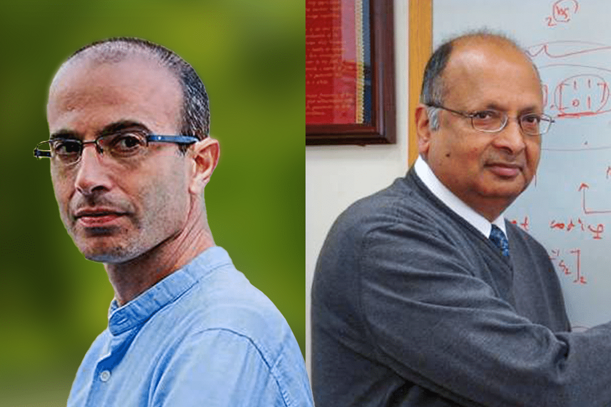 Yuval Noah Harari and Dr Arogyaswami Paulraj.