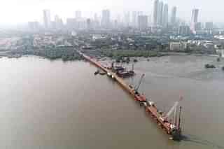 Construction of the Mumbai Trans Harbour Link (Photo: Ashwini Bhide/Twitter)