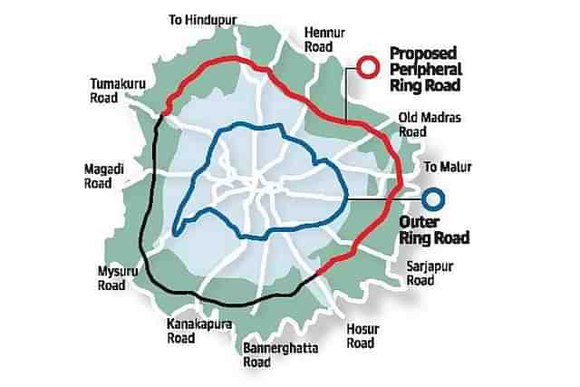 Peripheral Ring Road Project In Bengaluru (The Hindu)