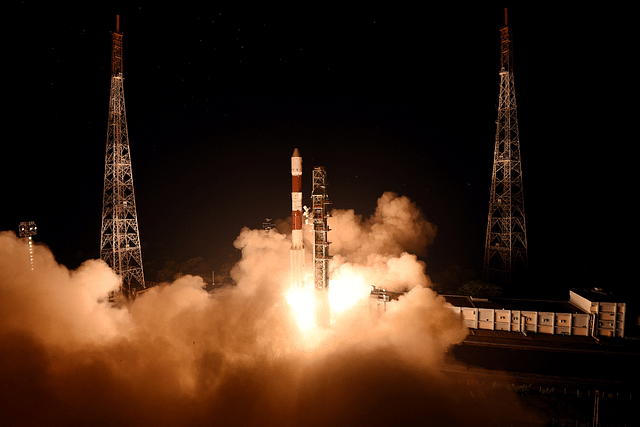 Liftoff for India's PSLV-C52 mission at 5:59 am on 14 February 2022