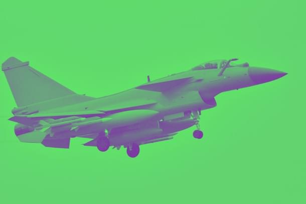 A Chinese J-10 fighter.