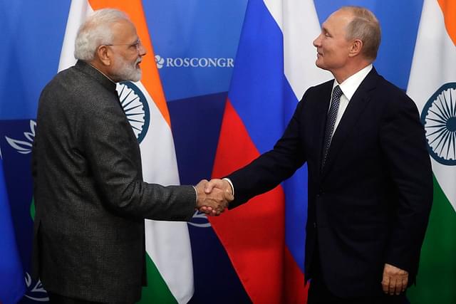 PM Modi and Russian President Vladimir Putin 