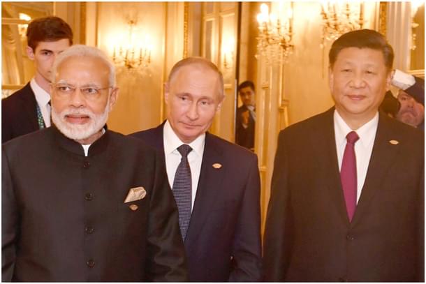 Narendra Modi, Vladimir Putin and Xi Jinping.