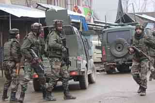 Security forces in Jammu and Kashmir.
