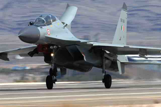 An Indian Air Force Sukhoi SU-30 Fighter  (Wikimedia Commons)