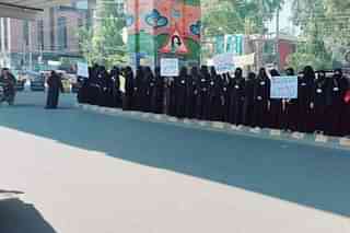 A picture from Haya March, a counter to Aurat March, in Pakistan yesterday.