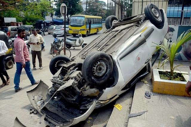 A road accident. (Photo by Bachchan Kumar/Hindustan Times via Getty Images). 