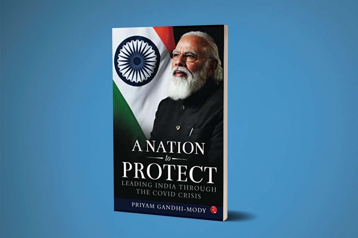 The cover of the book,
A Nation To Protect: Leading India Through The Covid Crisis
