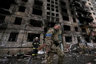 War-torn Ukraine.