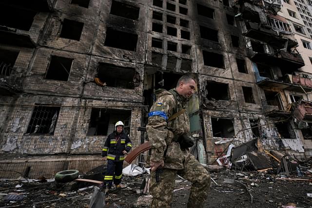 War-torn Ukraine. 