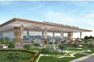 New terminal building of the under-construction Gwalior airport (MCA)