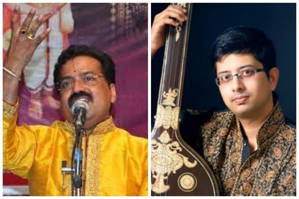 Left: Dasavani by Raichur Seshagiridas | Right: Vivek Sadashivam (Images: Rama Bhaktha Bhajana Sabha)