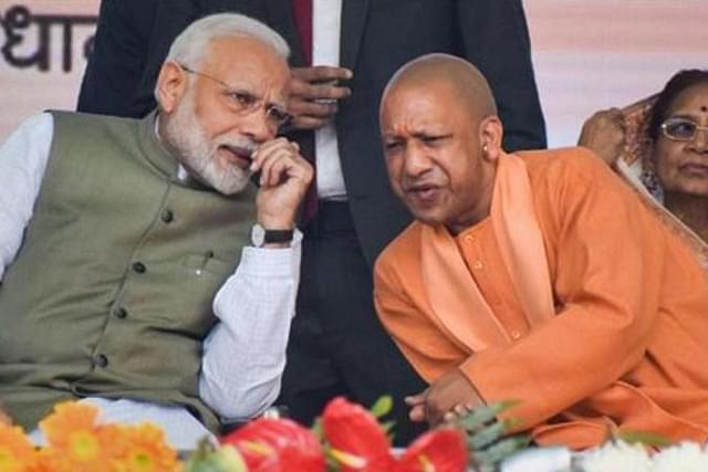 Narendra Modi and Yogi Adityanath 
