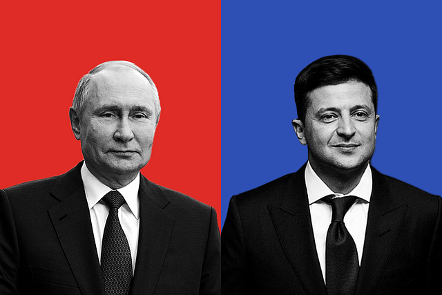 Russian President Vladimir Putin and Ukrainian President Volodymyr Zelensky.