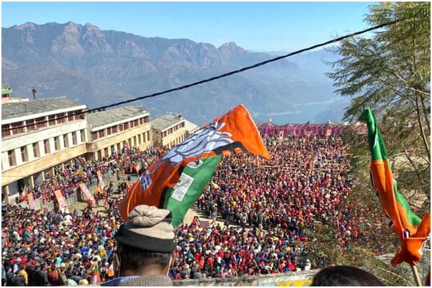 A BJP rally in Uttarakhand (2022)