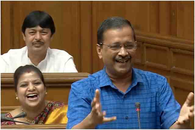 Arvind Kejriwal in New Delhi Assembly