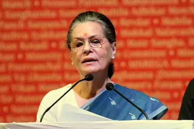 Sonia Gandhi.