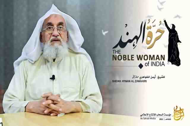 Terror outfit Al-Qaeda chief Ayman al-Zawahiri (Pic Via Twitter)