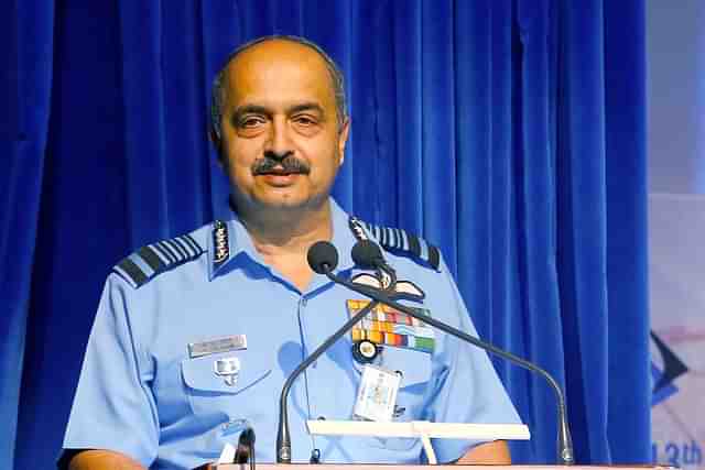 Indian Air Force Chief, Air Chief Marshal (ACM) V R Chaudhari. (Pic via Twitter)