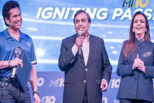 Ambanis with Sachin Tendulkar