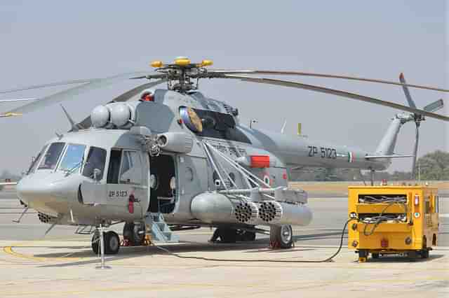 Mi-17 helicopter of the Indian Air Force. 