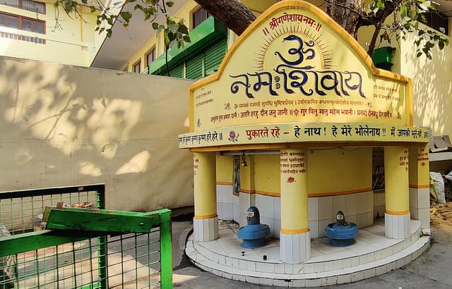 A small temple inside the Gita Press complex. (Prakhar Gupta/Swarajya)