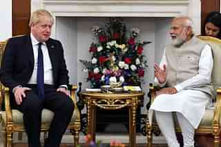 PM Modi with British counterpart Boris Johnson (Pic Via PIB Website)