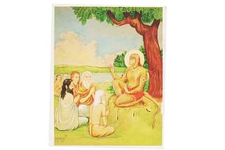 Hanuman as the Guru to the saintly : Illustration from Hanuman Number of 'Kalyana Kalpataru.'