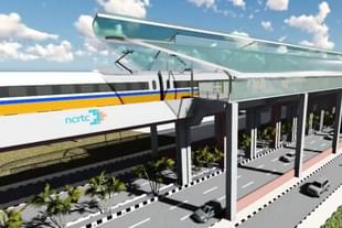 An artist's impression of the RRTS corridor project's station.