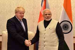 UK PM Boris Johnson and PM Narendra Modi (PC: Flickr)