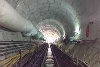 Under-construction tunnel for Mumbai Metro Line 3 (Ashwini Bhide/Twitter)
