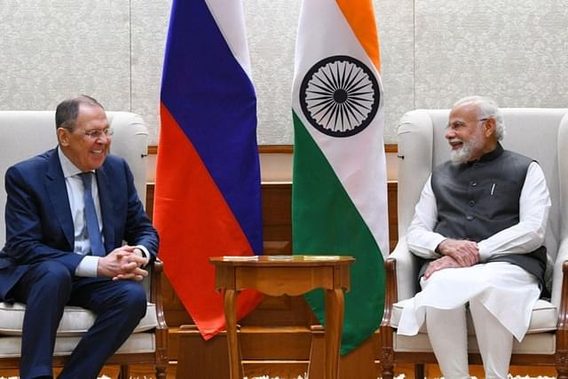 Sergei Lavrov and PM Modi 