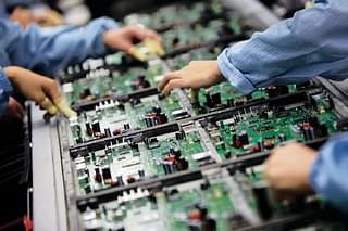 Electronics manufacturing in India.