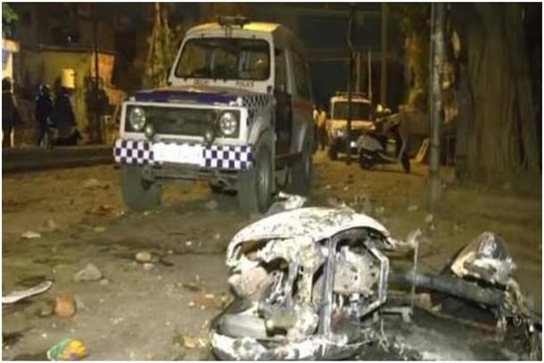 Jahangirpuri, New Delhi, after arson by Islamists on Hanuman Jayanti (Twitter)