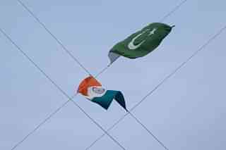 India and Pakistan flags.