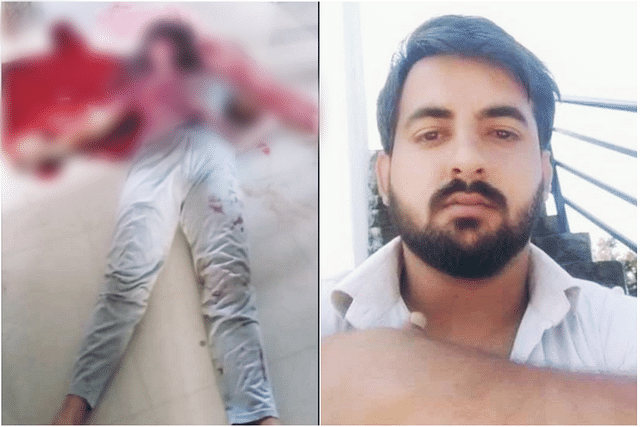 Body of the victim (left); murder accused Mohammed Arif (right)