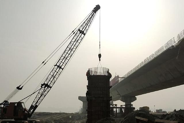 Work in progress on Gorakhpur link expressway (UPEIDA)