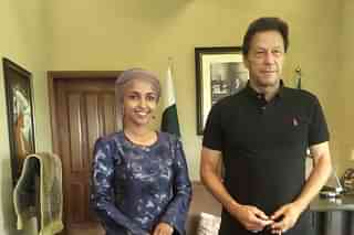 Ilhan Omar with Imran Khan (Pic Via Twitter)