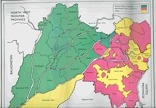 Map of Punjab pre-partition (Wikimedia Commons). 