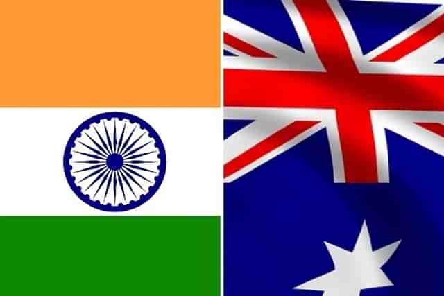 Flags of India and Australia (ANI)